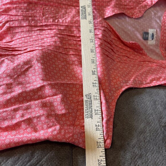 Old Navy Dress Womens XXL Coral Midi Tunic Babydoll Whimsy Cottage Flowy Prairie - Picture 7 of 8